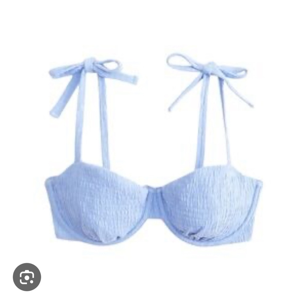 Abercrombie & Fitch Blue Underwire Bikini Top Curve Love NWT